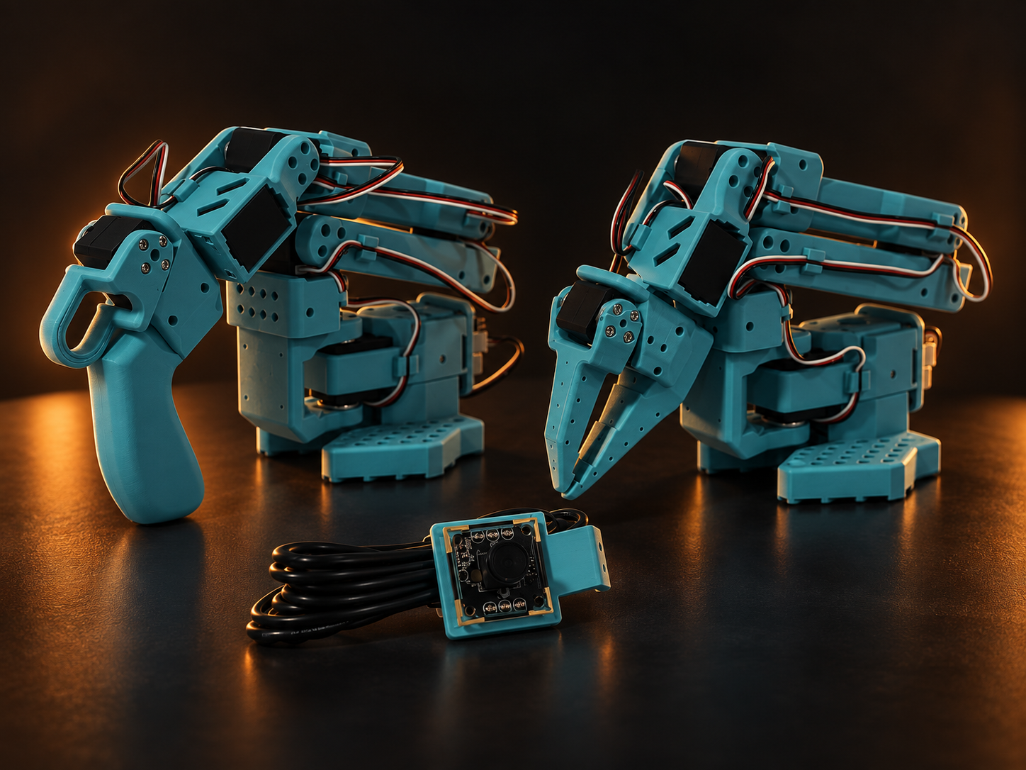 3D printed LeRobot arms